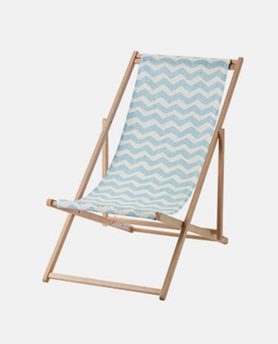 Beach chair, foldable light blue